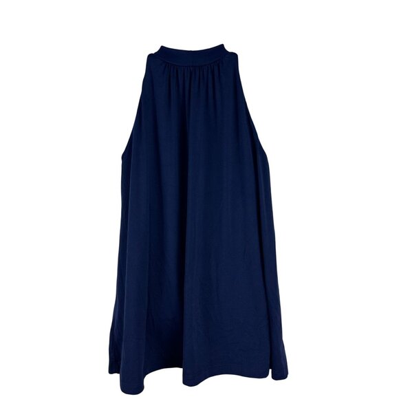 Susana Monaco Womens Navy Halter Top Size S - Nylon & Spandex Blend - Picture 2 of 4